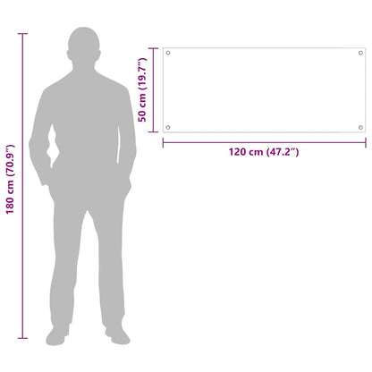 Kuchyňský Obklad 2 Ks Transparentní 120 X 50 Cm Tvrzené Sklo