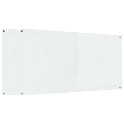 Kuchyňský Obklad 2 Ks Transparentní 120 X 60 Cm Tvrzené Sklo