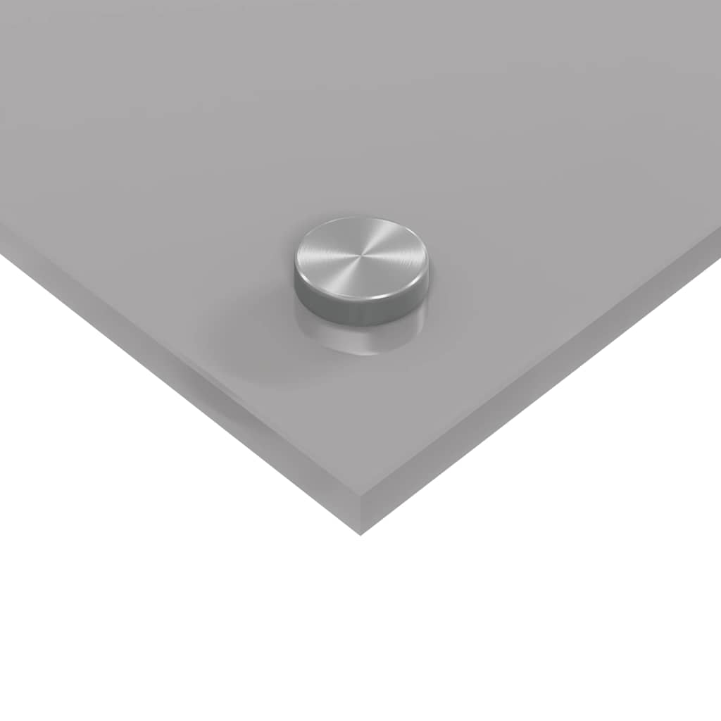 Kuchyňský Obklad 2 Ks Světle Šedá 120 X 40 Cm Tvrzené Sklo