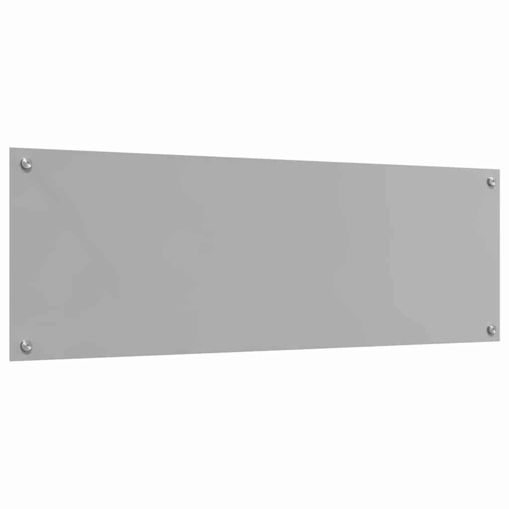 Kuchyňský Obklad 2 Ks Světle Šedá 120 X 40 Cm Tvrzené Sklo