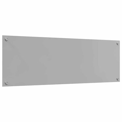 Kuchyňský Obklad 2 Ks Světle Šedá 120 X 40 Cm Tvrzené Sklo