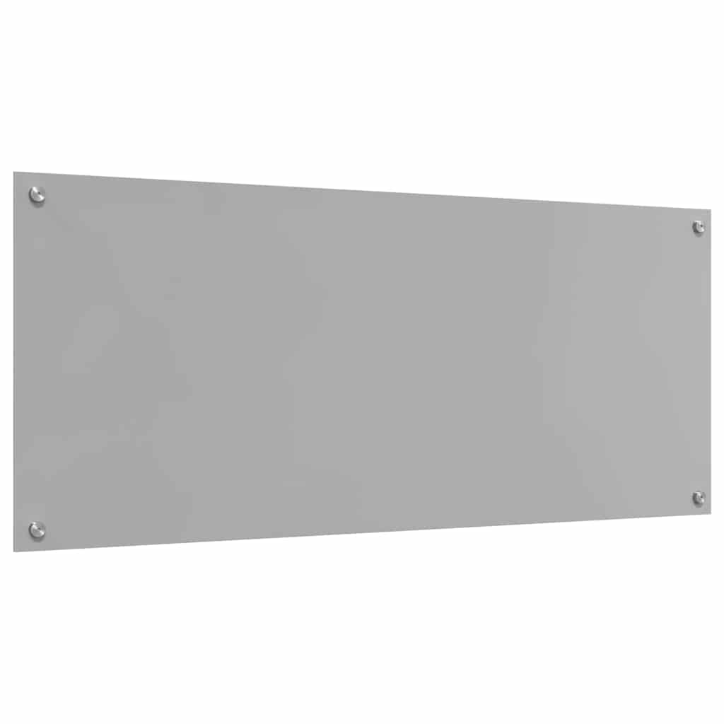 Kuchyňský Obklad 2 Ks Světle Šedá 120 X 50 Cm Tvrzené Sklo