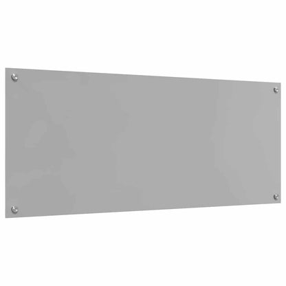 Kuchyňský Obklad 2 Ks Světle Šedá 120 X 50 Cm Tvrzené Sklo