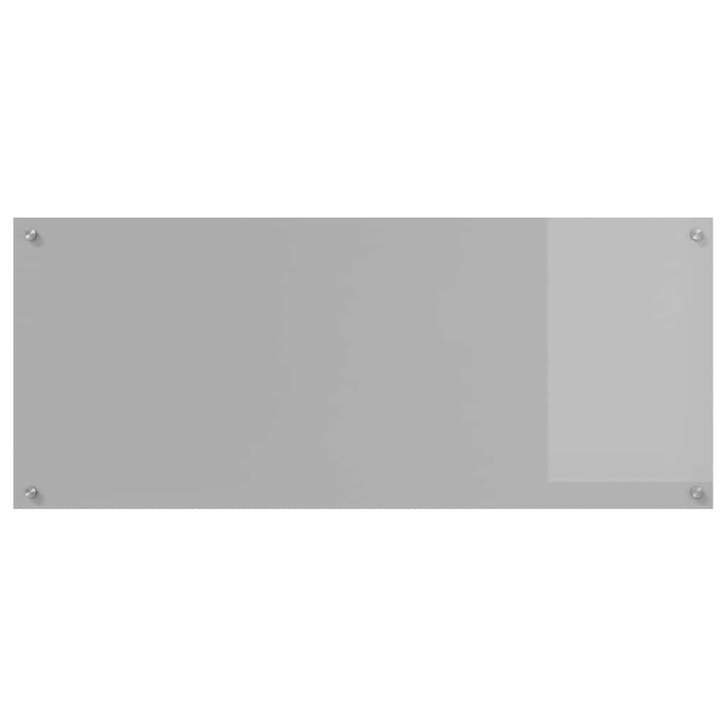 Kuchyňský Obklad 2 Ks Světle Šedá 120 X 50 Cm Tvrzené Sklo