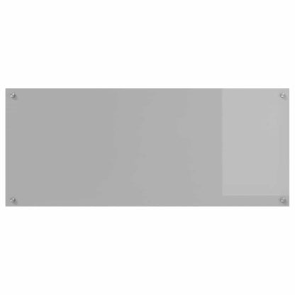 Kuchyňský Obklad 2 Ks Světle Šedá 120 X 50 Cm Tvrzené Sklo