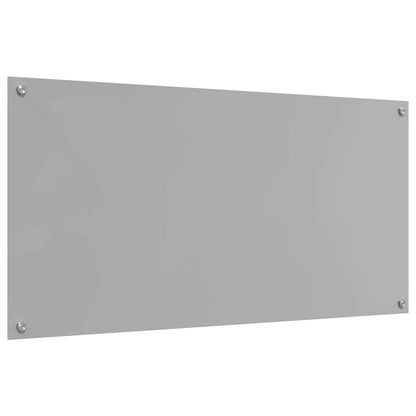 Kuchyňský Obklad 2 Ks Světle Šedá 120 X 60 Cm Tvrzené Sklo