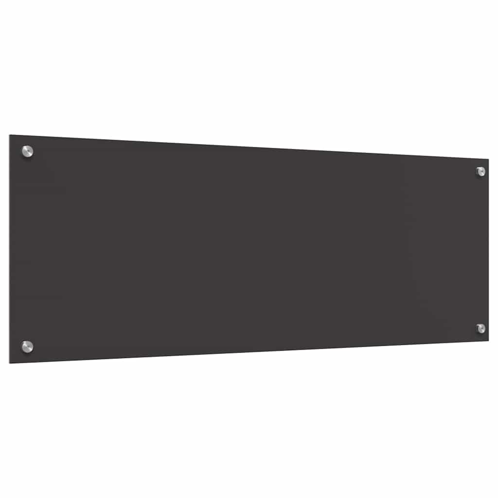 Kuchyňský Obklad 2 Ks Tmavě Šedá 110 X 40 Cm Tvrzené Sklo