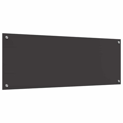 Kuchyňský Obklad 2 Ks Tmavě Šedá 110 X 40 Cm Tvrzené Sklo