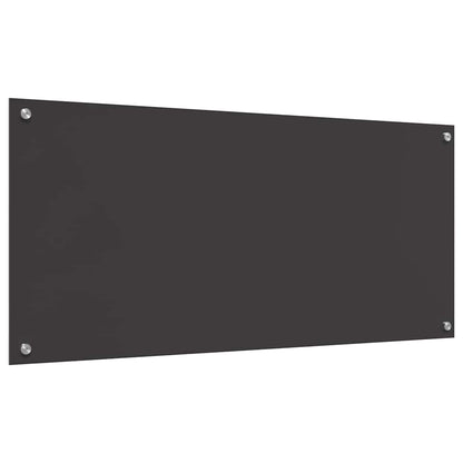 Kuchyňský Obklad 2 Ks Tmavě Šedá 110 X 50 Cm Tvrzené Sklo