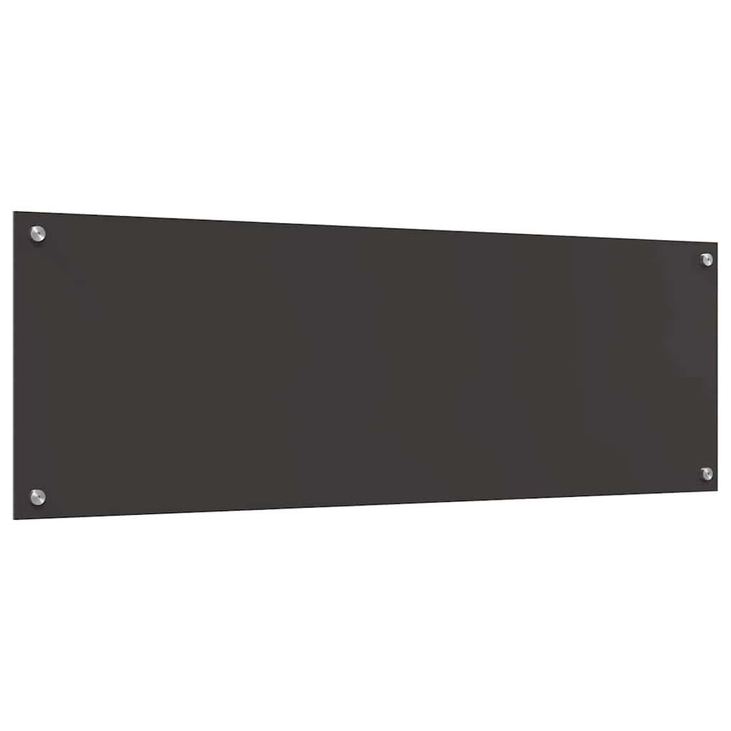 Kuchyňský Obklad 2 Ks Tmavě Šedá 120 X 40 Cm Tvrzené Sklo