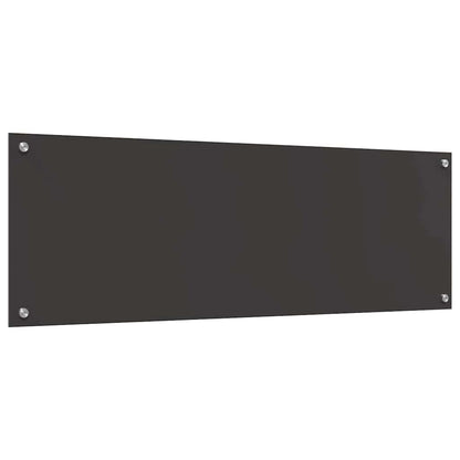 Kuchyňský Obklad 2 Ks Tmavě Šedá 120 X 40 Cm Tvrzené Sklo
