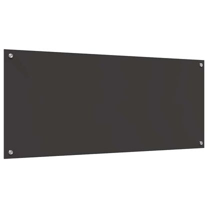 Kuchyňský Obklad 2 Ks Tmavě Šedá 120 X 50 Cm Tvrzené Sklo