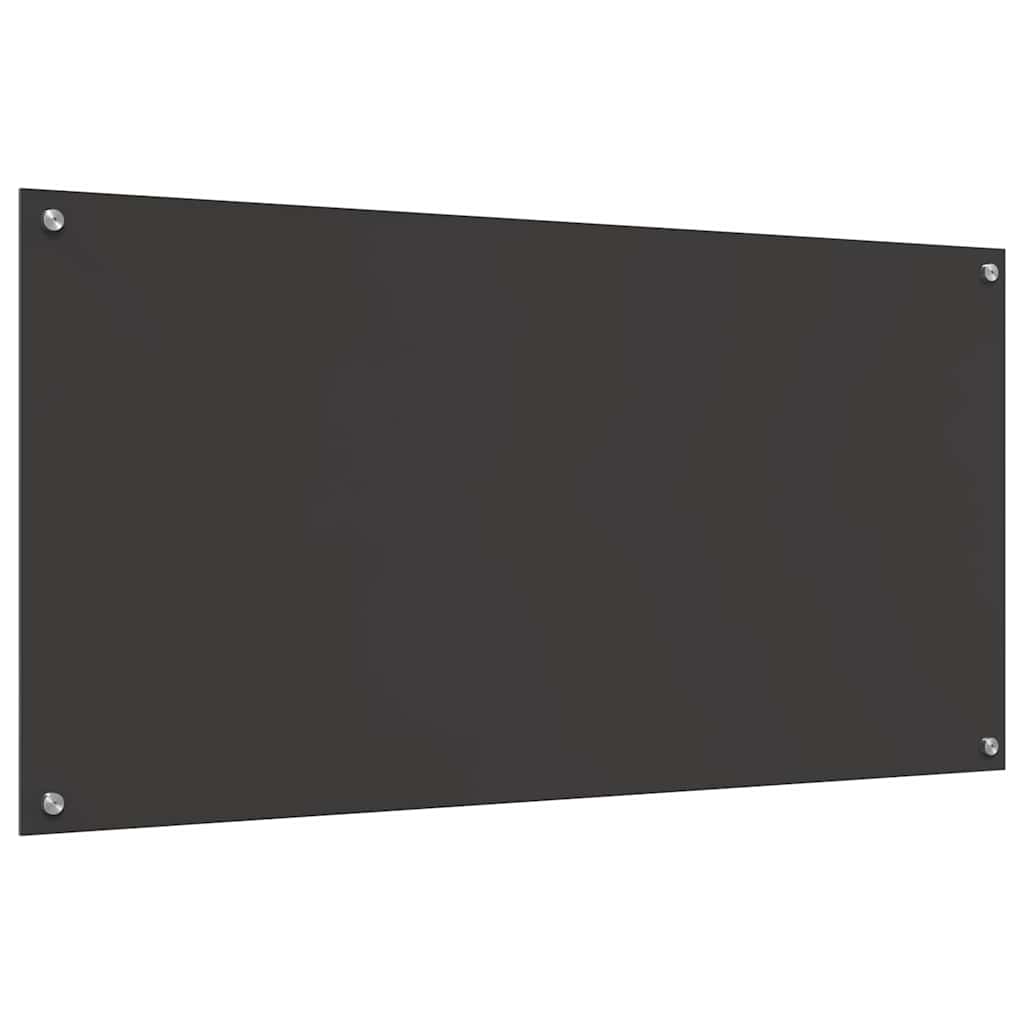 Kuchyňský Obklad 2 Ks Tmavě Šedá 120 X 60 Cm Tvrzené Sklo