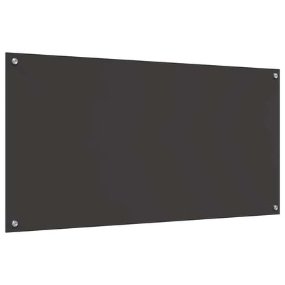 Kuchyňský Obklad 2 Ks Tmavě Šedá 120 X 60 Cm Tvrzené Sklo