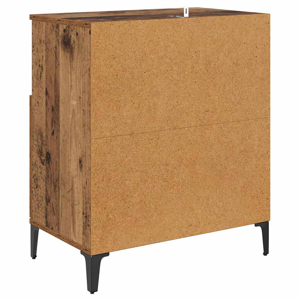 Konzole 2 Ks Staré Dřevo 60 X 35 X 70 Cm Kompozitní Dřevo