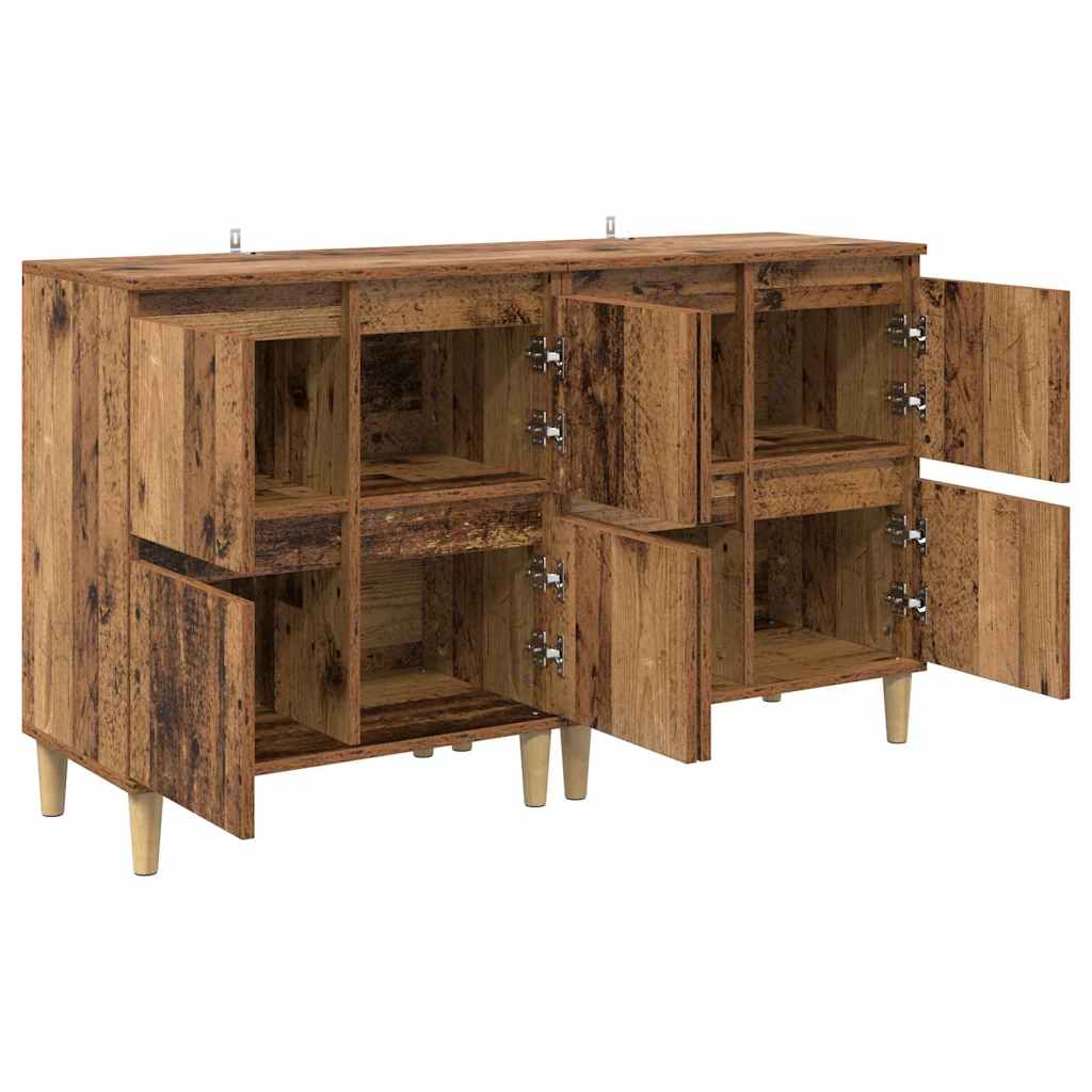 Konzole 2 Ks Staré Dřevo 60 X 35 X 70 Cm Kompozitní Dřevo