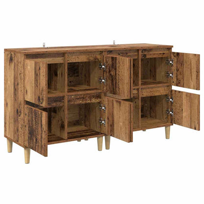 Konzole 2 Ks Staré Dřevo 60 X 35 X 70 Cm Kompozitní Dřevo