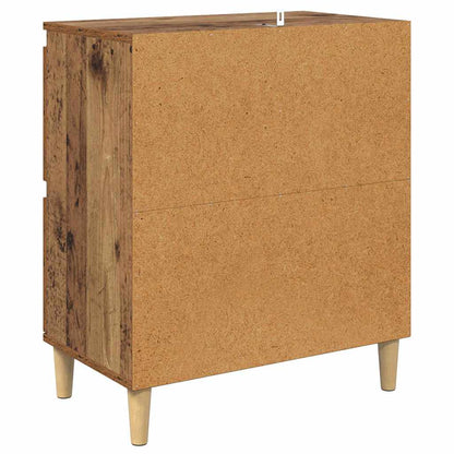 Konzole 2 Ks Staré Dřevo 60 X 35 X 70 Cm Kompozitní Dřevo