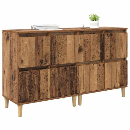 Konzole 2 Ks Staré Dřevo 60 X 35 X 70 Cm Kompozitní Dřevo