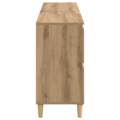 Konzole 3 Ks Artisanový Dub 60 X 35 X 70 Cm Kompozitní Dřevo