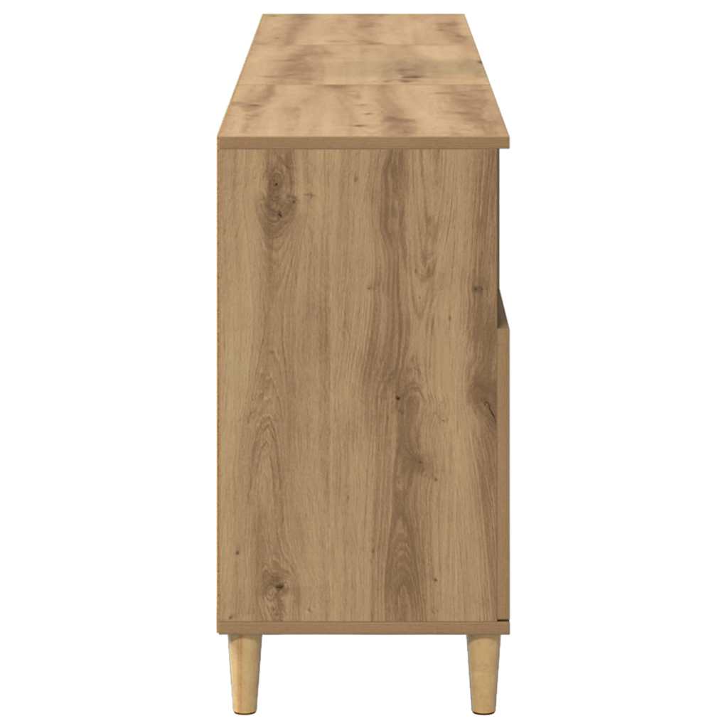 Konzole 3 Ks Artisanový Dub 60 X 35 X 70 Cm Kompozitní Dřevo