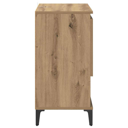 Konzole 3 Ks Artisanový Dub 60 X 35 X 70 Cm Kompozitní Dřevo