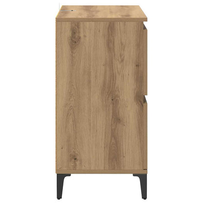 Konzole 3 Ks Artisanový Dub 60 X 35 X 70 Cm Kompozitní Dřevo