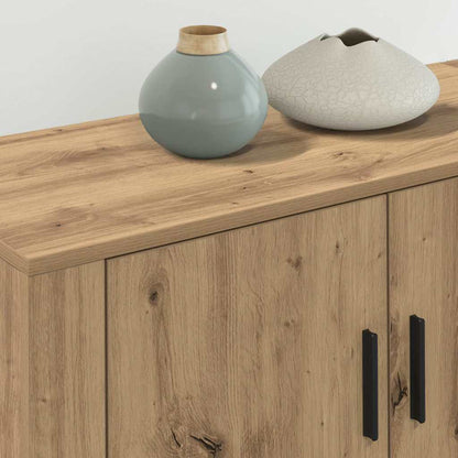 Nástěnný Tv Skříňový Set 3 Ks Artisanový Dub Kompozitní Dřevo