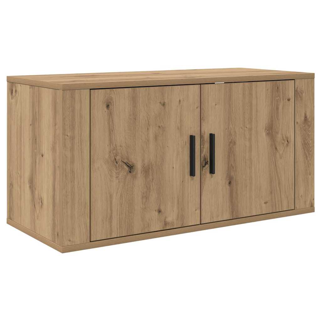 Nástěnný Tv Skříňový Set 3 Ks Artisanový Dub Kompozitní Dřevo