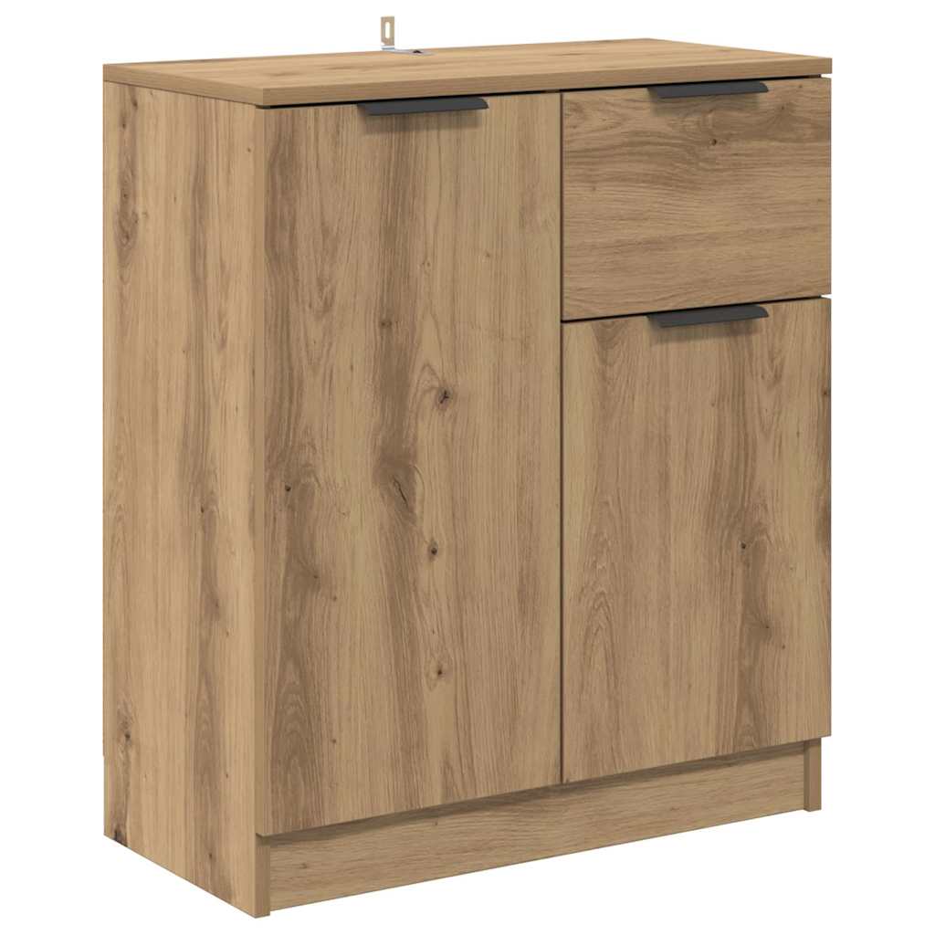 Konzole 2 Ks Artisanový Dub 60 X 30 X 70 Cm Kompozitní Dřevo