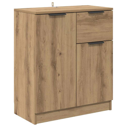 Konzole 2 Ks Artisanový Dub 60 X 30 X 70 Cm Kompozitní Dřevo
