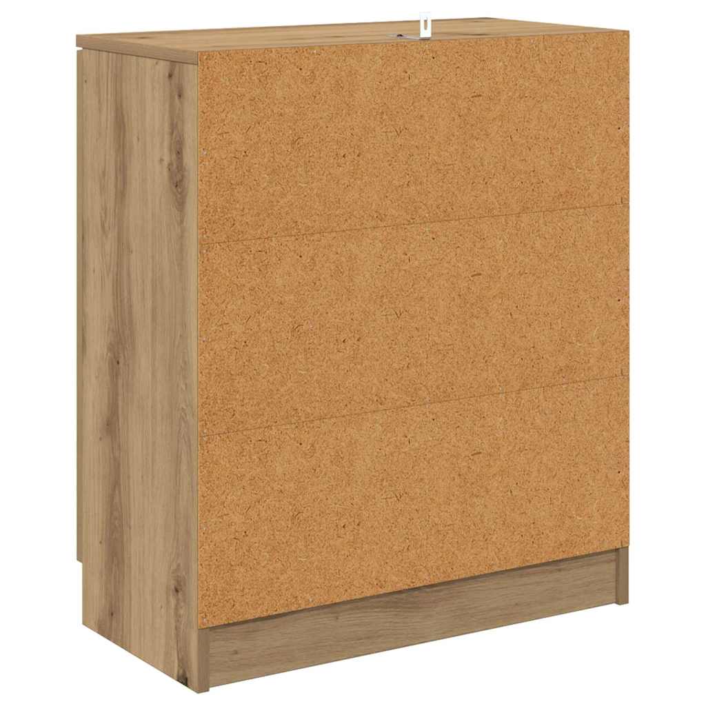 Konzole 2 Ks Artisanový Dub 60 X 30 X 70 Cm Kompozitní Dřevo