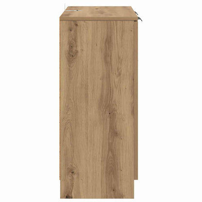Konzole 2 Ks Artisanový Dub 60 X 30 X 70 Cm Kompozitní Dřevo