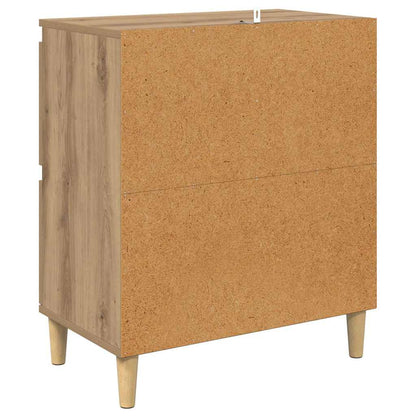 Konzole 2 Ks Artisanový Dub 60 X 35 X 70 Cm Kompozitní Dřevo