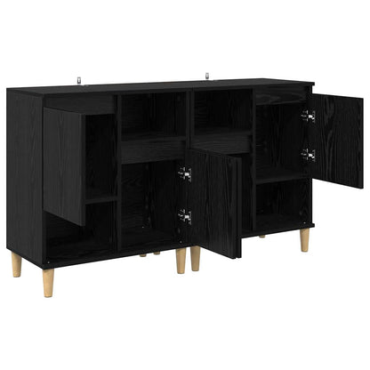 Konzole 2 Ks Černý Dub 60 X 35 X 70 Cm Kompozitní Dřevo