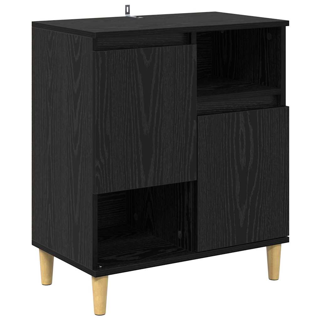 Konzole 2 Ks Černý Dub 60 X 35 X 70 Cm Kompozitní Dřevo