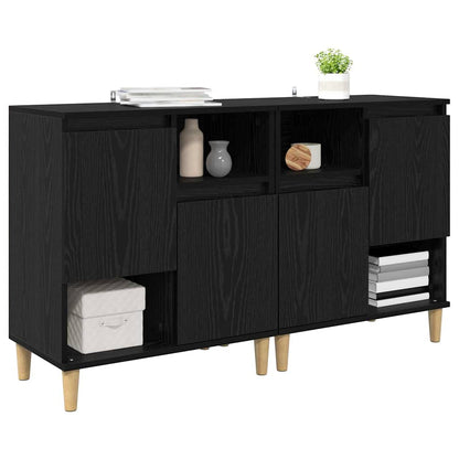Konzole 2 Ks Černý Dub 60 X 35 X 70 Cm Kompozitní Dřevo