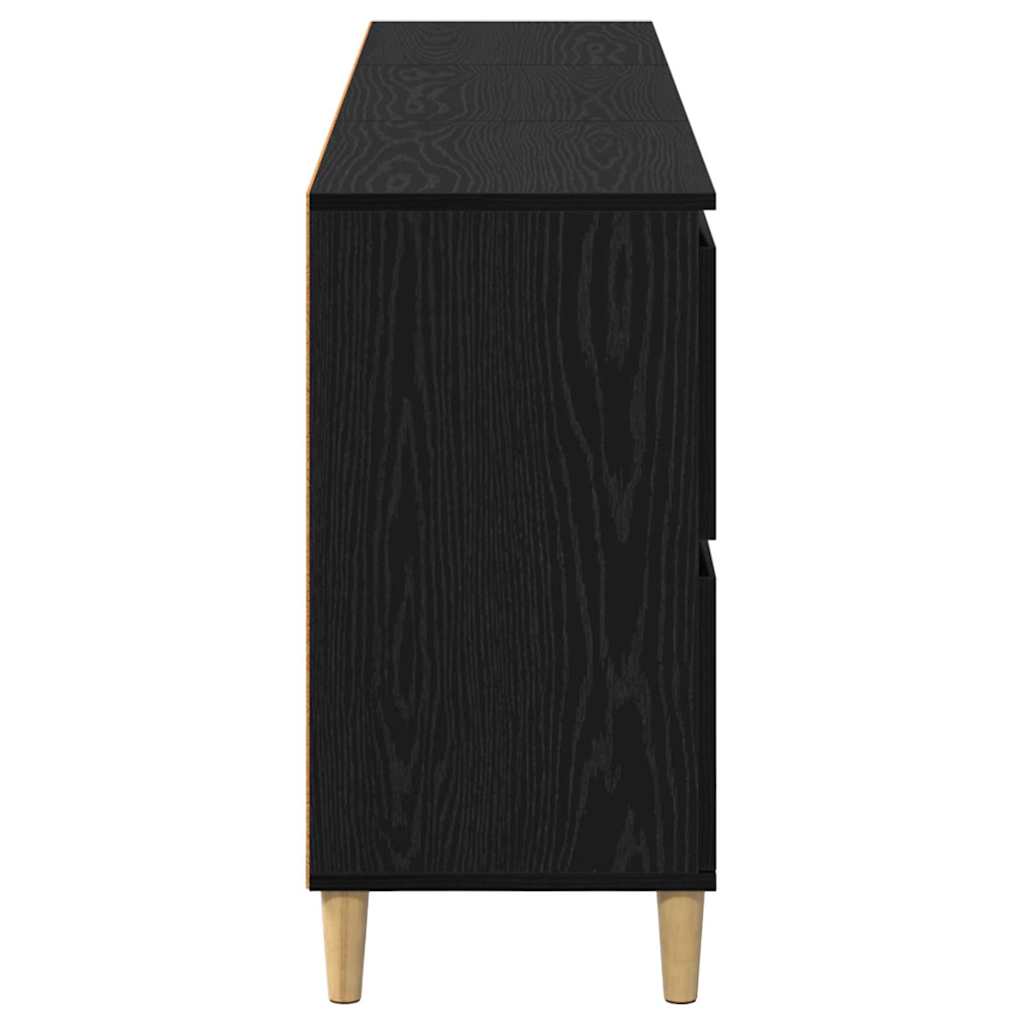 Konzole 3 Ks Černý Dub 60 X 35 X 70 Cm Kompozitní Dřevo