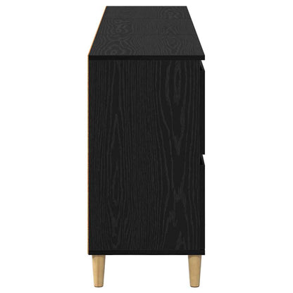 Konzole 3 Ks Černý Dub 60 X 35 X 70 Cm Kompozitní Dřevo