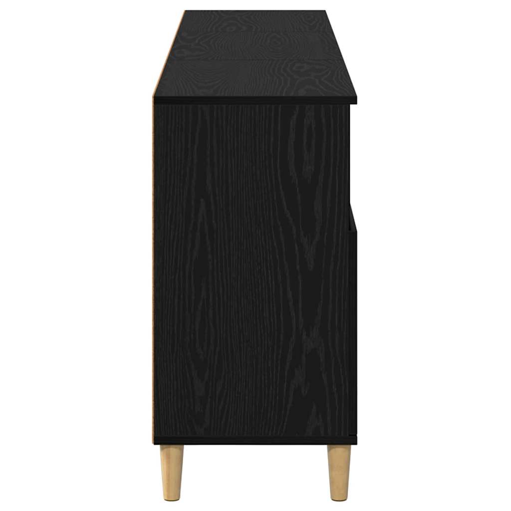 Konzole 3 Ks Černý Dub 60 X 35 X 70 Cm Kompozitní Dřevo