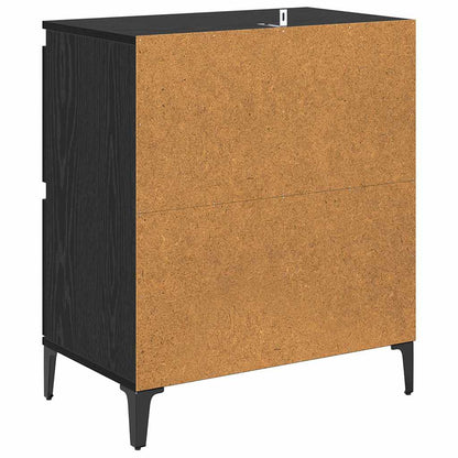 Konzole 2 Ks Černý Dub 60 X 35 X 70 Cm Kompozitní Dřevo