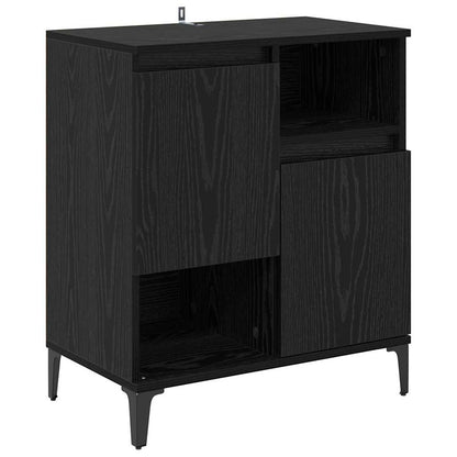 Konzole 3 Ks Černý Dub 60 X 35 X 70 Cm Kompozitní Dřevo