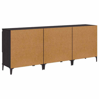 Konzole 3 Ks Černý Dub 60 X 35 X 70 Cm Kompozitní Dřevo