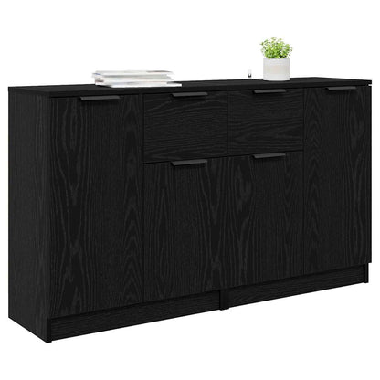 Konzole 2 Ks Černý Dub 60 X 30 X 70 Cm Kompozitní Dřevo