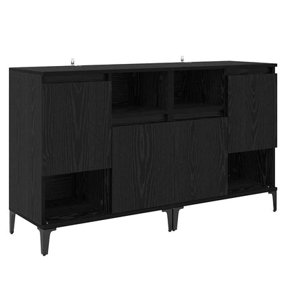 Konzole 2 Ks Černý Dub 60 X 35 X 70 Cm Kompozitní Dřevo