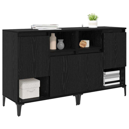 Konzole 2 Ks Černý Dub 60 X 35 X 70 Cm Kompozitní Dřevo
