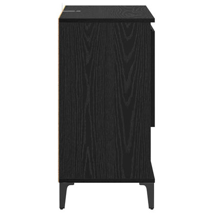Konzole 2 Ks Černý Dub 60 X 35 X 70 Cm Kompozitní Dřevo