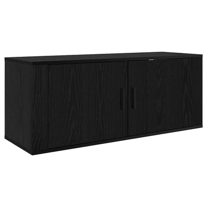 Nástěnný Tv Skříňový Set 3 Ks Černý Dub Kompozitní Dřevo