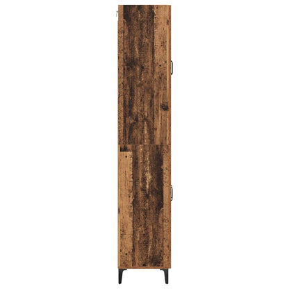 Vysoký Bufet 69,5 X 34 X 180 Cm Kompozitní Dřevo