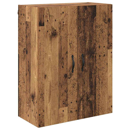 Vysoký Bufet 2 Ks Staré Dřevo 69,5 X 34 X 180 Cm